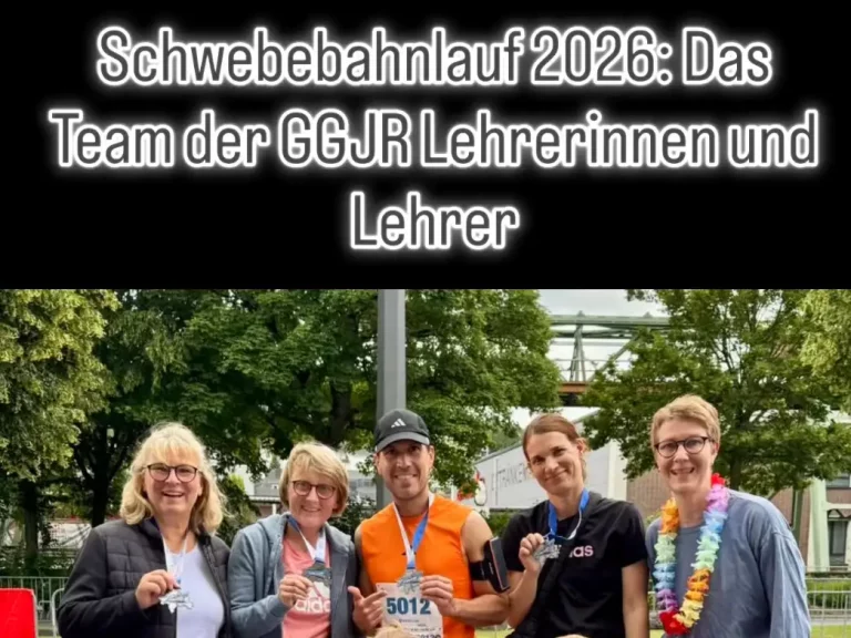 Titelbild zum Schwebeahnlauf 2026 zeigt die teilnehmenden Lehrkräfte